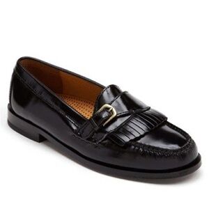 Men's Cole Haan Pinch Kiltie Black Leather Loafers Size 8.5D